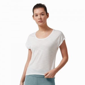 On Active-T Flow T-shirts Dames Wit | 475316OLU