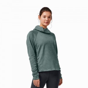 On Athletic & Running Hoodie Dames Groen | 180643OTP