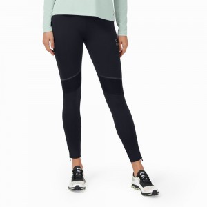 On Tights Long Pants Running Leggings Dames Zwart | 704693AHY