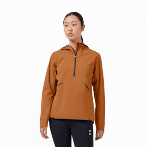 On Waterproof Anorak Jassen Dames Bruin | 045218ROE