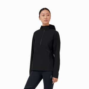 On Waterproof Anorak Jassen Dames Zwart | 215768EXD